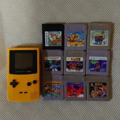 ゲームボーイカラー　イエロー　本体　動作確認済み ソフトセット フラッシュメモリ
