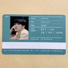 NCT2023 golden age ヘンドリー HENDERY トレカ