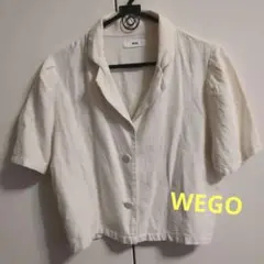【良品！】WEGO アイボリー 半袖シャツ フリーSize