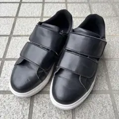 ブラック ベルクロ スニーカー 黒