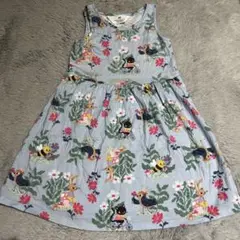 H&M 花と動物プリント ワンピース 5T/6
