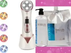 ❤最新最先端光エステ美顔器&超音波美顔器専用ジェル3Lの超豪華フルセット♪❤