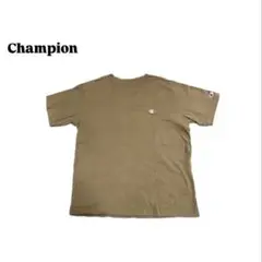 Champion カーキ Tシャツ Lサイズ ストリート