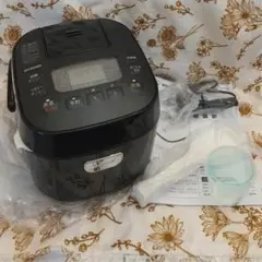 炊飯器 3合 新品 未使用 アイリスオーヤマ マイコン式 ブラック おまけ付き