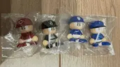 ガチャガチャ/パワプロくん ならぶんです ビジター4 個セット