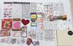 メッセージカード47点・シール454個・メモ帳4個・マスキングテープ5点 まとめ