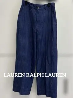 LAUREN RALPH LAUREN ストライプ ワイドパンツ 00