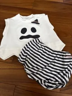 tete a tete 80サイズ Tシャツ・ショートパンツセット　ハロウィン