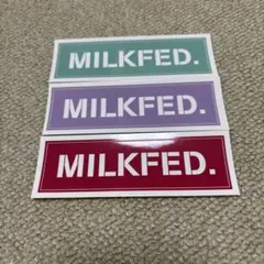 MILKFED. ロゴ入りステッカー 3枚セット