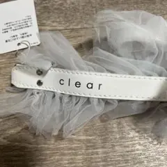 ホワイトチュールストラップ