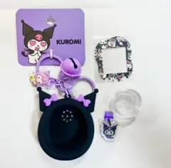 たまごっちユニ シリコンカバー+ダストプラグチャーム+スキンセット　クロミセット
