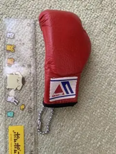 ボクシンググローブ キーホルダー　赤