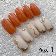 No.1 ニュアンスネイルチップ *オーダーサイズ・カラー変更可能*