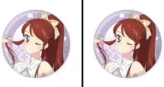 紫吹蘭　缶バッジ2個　アイカツ！Link Ribbon アニメイトフェア