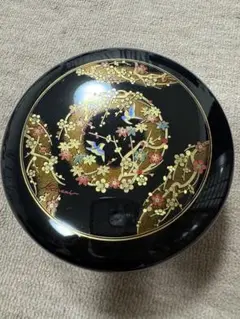 円形　丸型　重箱　すずめ　雀　梅　紅葉