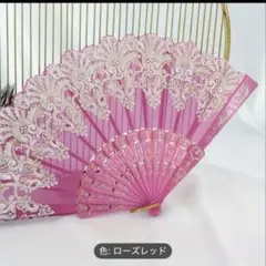 ブロンジングフラワーパターン折りたたみ扇子中国スタイルシルキーファン