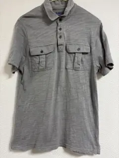 OLD NAVY オールドネイビー　ダブルポケット　ポロシャツ　グレー　XS 夏