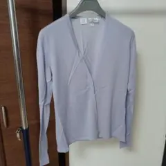 TSE パープルVネックガーデン
