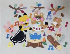 壁面飾り　秋　9月10月11月　秋の音楽会