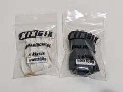 KIXSIX 靴ひもセット ホワイト ブラック 2セット