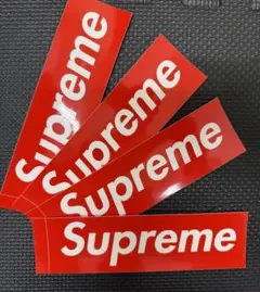 Supreme ステッカー 4枚セット 赤