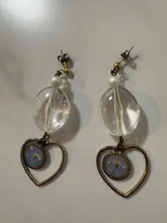 押し花　ピアス