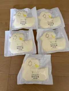 pukapuka DUCK sponge ぷかぷかアヒルスポンジ　5個セット