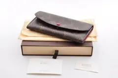 ルイヴィトン LOUIS VUITTON モノグラム 長財布 茶 箱入 匿名配送