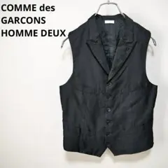 コムデギャルソン オムドゥ ブラック 変形ベスト Mサイズ 2025年最新】COMME des GARCONS HOMME DEUX メンズ ベストの人気