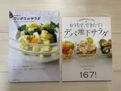 若山曜子のワンボウルサラダ うちでできたて！デパ地下サラダ 岩崎啓子　2冊組