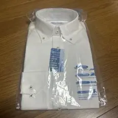 ホワイト ドレスシャツ ボタンダウン