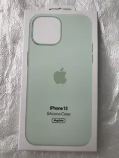 新品 iPhone 15 シリコーンケース 正規品 ソフトミント