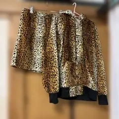 早い者勝ち　US RAGS ヒョウ柄 セットアップ　パーカー　パンツ　Lサイズ