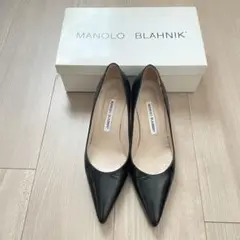 マノロブラニク パンプス 37 黒 美品