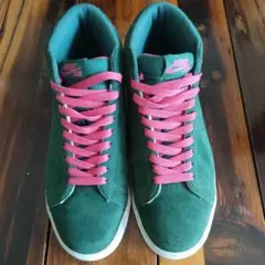 Nike ハイカットスニーカー 緑/ピンク