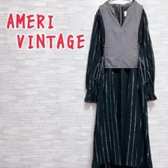 【未使用】 AMERI VINTAGE WASHI LAYERED DRESS