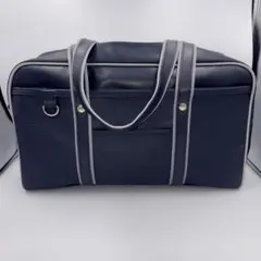 ネイビー ストライプデザイン バッグ
