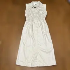 新品タグ付き　バナナリパブリック ロング丈シャツワンピース ノースリーブ