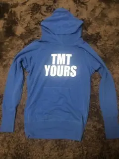 TMT YOURS パーカー BIG8 8周年 薄手　ブルー　キムタク