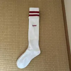 hummel サッカーソックス 白/赤　2足組