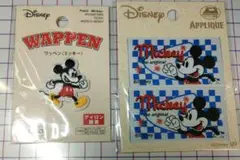 ミッキーマウス 　ワッペン 　セット