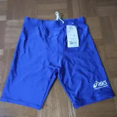 asics サッカー　スパッツ M 青　ブルー　インナー　新品　未使用