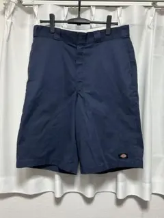Dickies　ネイビー ハーフパンツ　ルーズフィット　34インチ