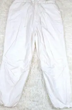 【クティール】✨️春物✨️スノーカモバルーンパンツ ナイロン100% ワイド L