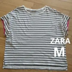 ZARA ストライプ 半袖Tシャツ Mサイズ