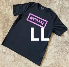 【美品】アウトドア OUTDOOR PRODUCTS ブラック Tシャツ LL