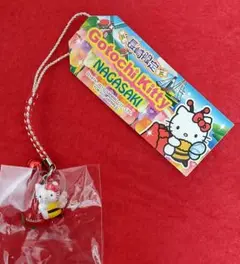 ご当地キティ 長崎限定 ミツバチ チューリップ ストラップ 新品