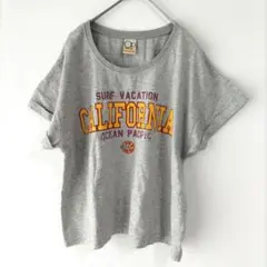 〈OP sunwear〉半袖Ｔシャツ　グレー　ロゴＴシャツ　М