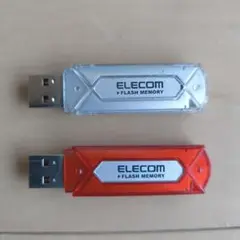 ELECOM USBメモリ 2GB 2個セット