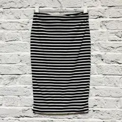 美品✨Ｈ&Ｍ　(エイチアンドエム)　ストライプ　タイトスカート　ひざ丈　Ｍサイズ